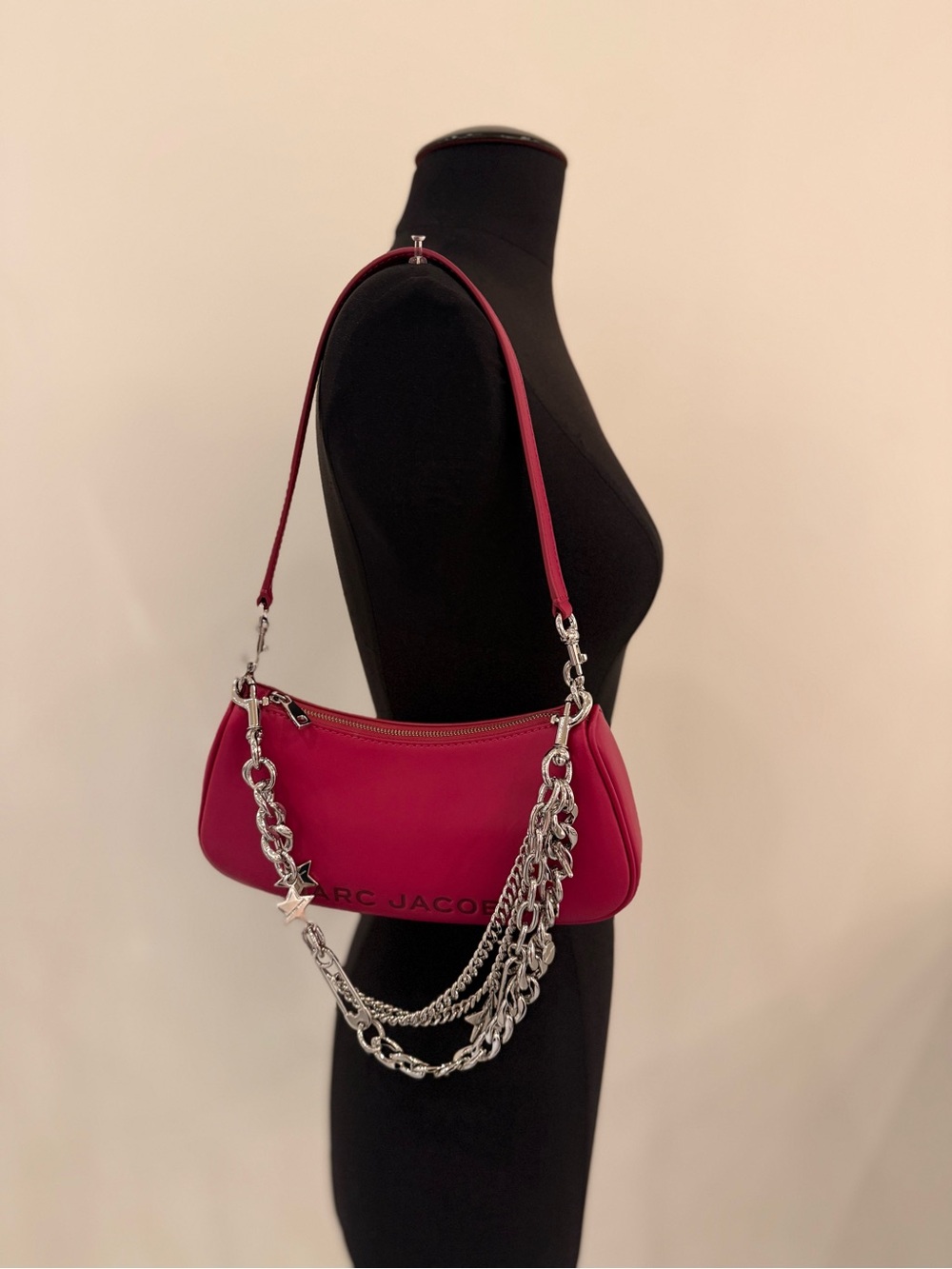 NWT Marc Jacobs THE STAR CHARM SHOULDER BAG - lipgloss pink - Picture 2 of 10